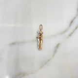 Dije Pareja 2.4gr / 2.7cm / Dos Oros Blanco Rosa 18K $