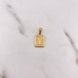 Dije Placa Letra Y 1gr / 1.9cm / Marco Liso Oro Amarillo 18K #