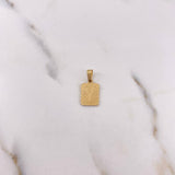 Dije Placa Letra Y 1gr / 1.9cm / Marco Liso Oro Amarillo 18K #