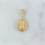Dije Virgen Guadalupe 0.8gr / 2.2cm / Troquelado Oro Amarillo 18K