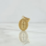 Dije Virgen Guadalupe 0.8gr / 2.2cm / Troquelado Oro Amarillo 18K