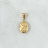 Dije San Miguel Arcangel 0.65gr / 2.1cm / Troquelado Oro Amarillo 18K