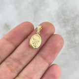 Dije San Miguel Arcangel 0.65gr / 2.1cm / Troquelado Oro Amarillo 18K