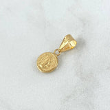 Dije San Benito 0.4gr / 1.8cm / Troquelado Oro Amarillo 18K