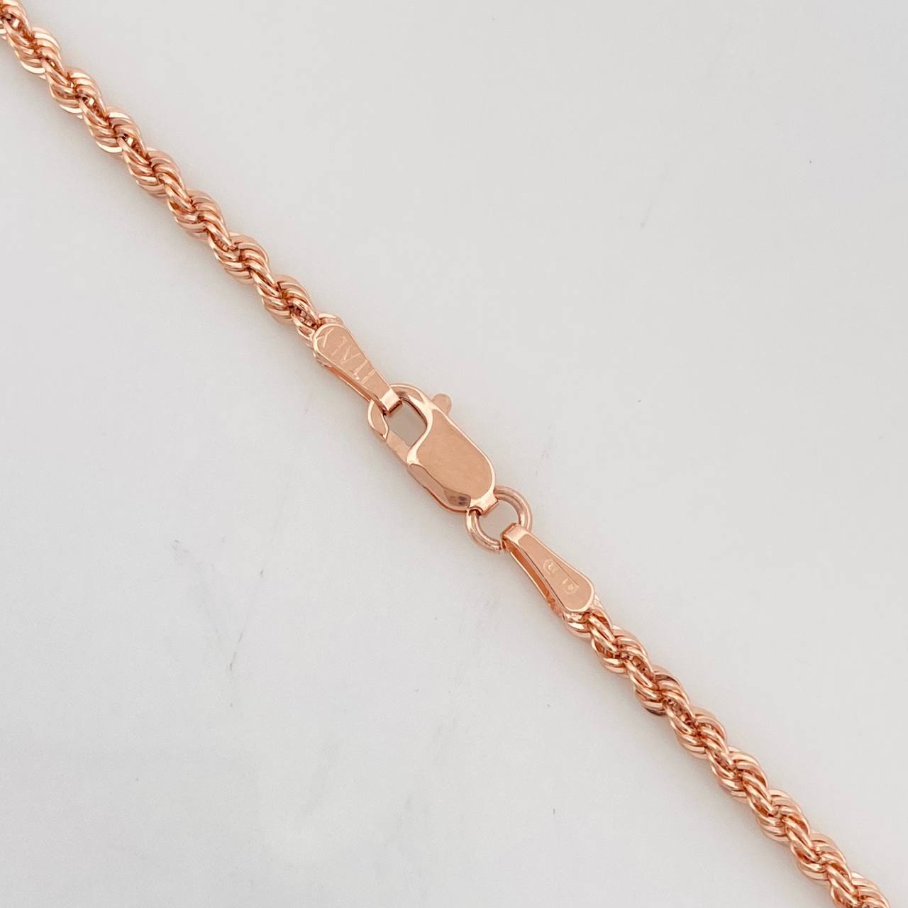 Cadena Lazo 3.75g / 60cm / 2.09mm Oro Rosa 18K