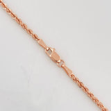 Cadena Lazo 3.75g / 60cm / 2.09mm Oro Rosa 18K