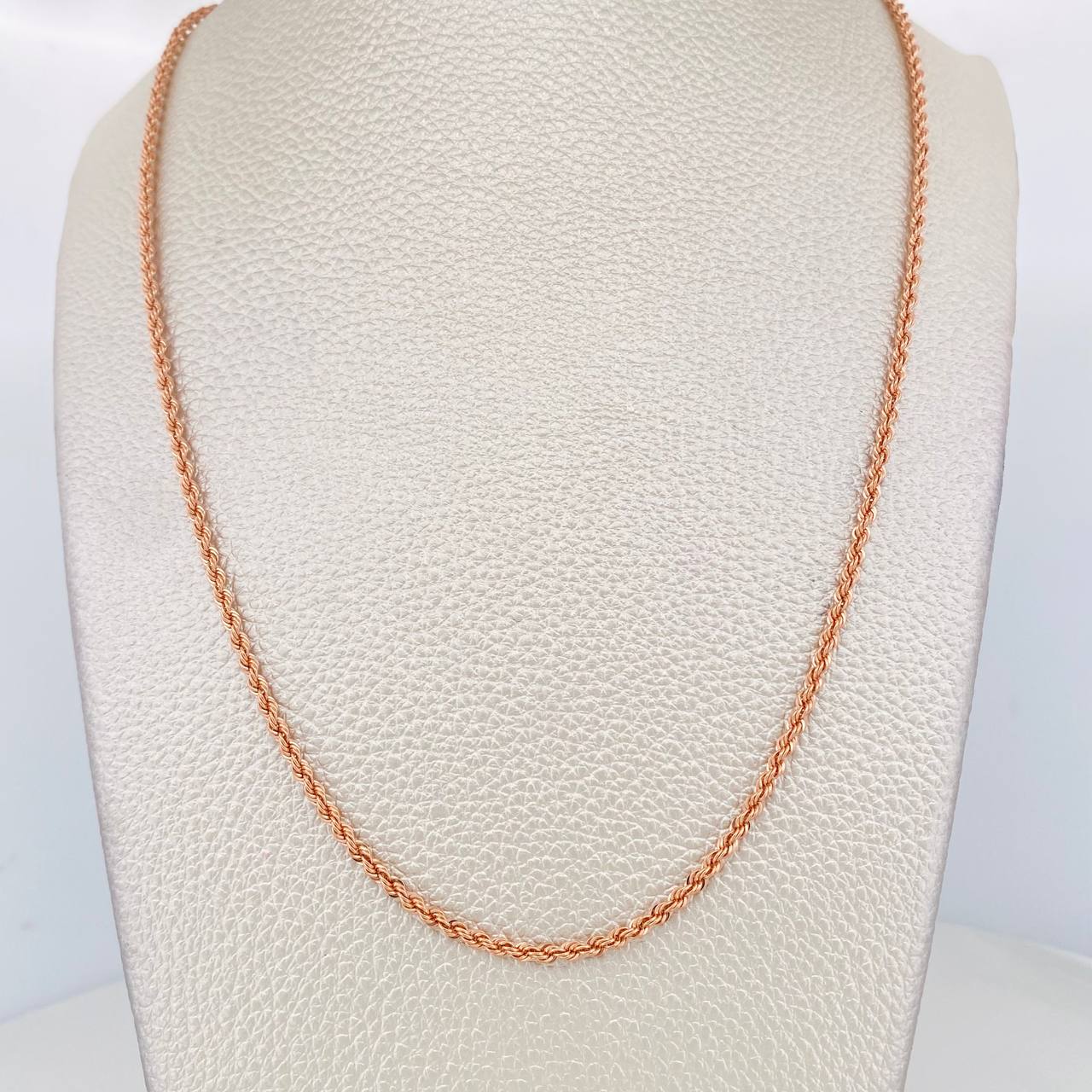 Cadena Lazo 3.75g / 60cm / 2.09mm Oro Rosa 18K