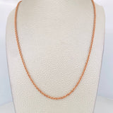 Cadena Lazo 3.75g / 60cm / 2.09mm Oro Rosa 18K
