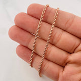 Cadena Lazo 3.75g / 60cm / 2.09mm Oro Rosa 18K
