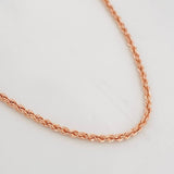 Cadena Lazo 3.75g / 60cm / 2.09mm Oro Rosa 18K