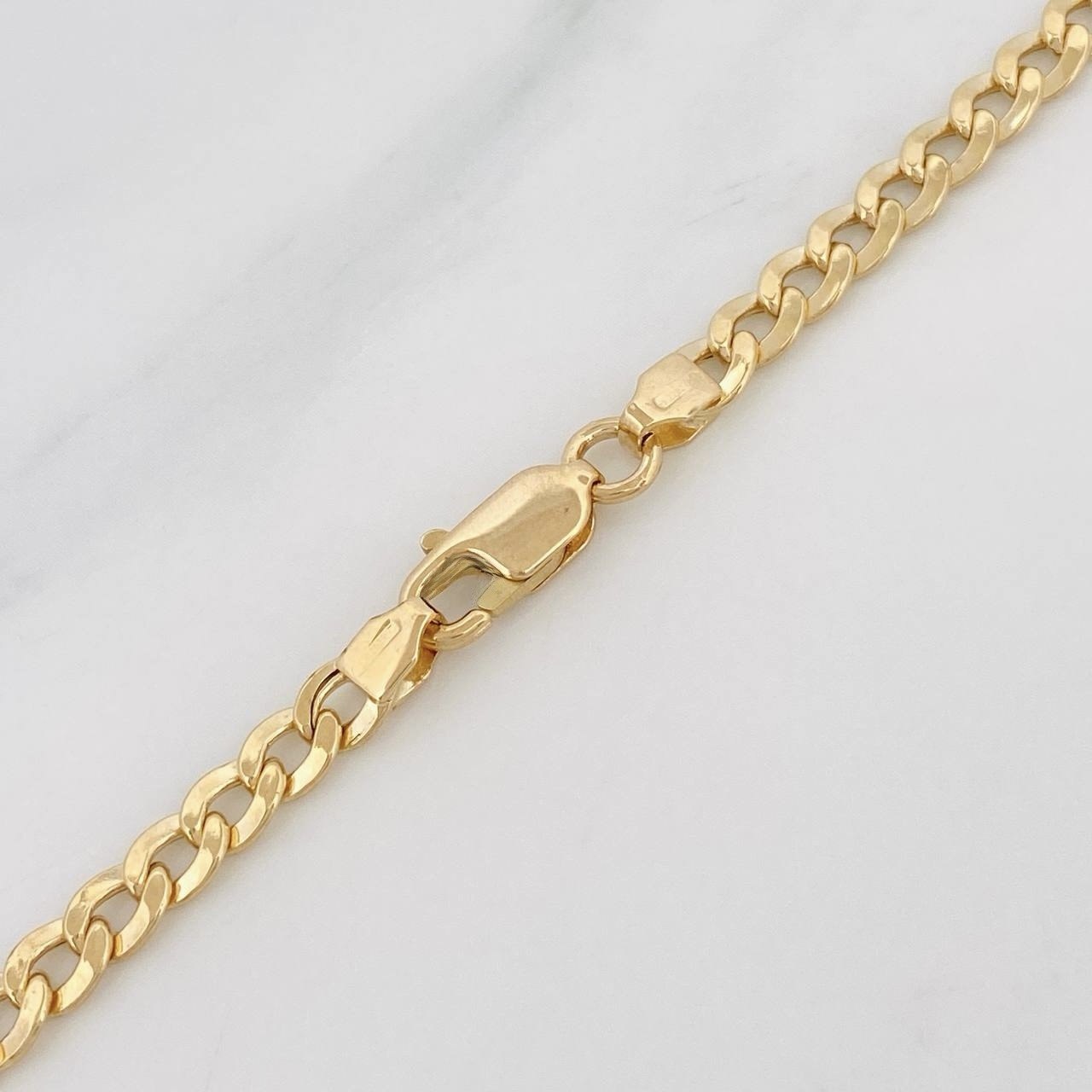 Cadena Cubana 11.7g / 60cm / 3.9mm Oro Amarillo 18K