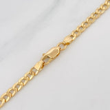 Cadena Cubana 11.7g / 60cm / 3.9mm Oro Amarillo 18K