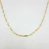 Cadena Rustica Rombo Punteado 10.75gr / 60cm / 4.3mm Oro Amarillo 18K ©