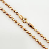 Cadena Militar 17.05gr / 60cm / 3mm Oro Rosa Nac.Esp. 18K