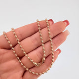 Cadena Militar 17.05gr / 60cm / 3mm Oro Rosa Nac.Esp. 18K