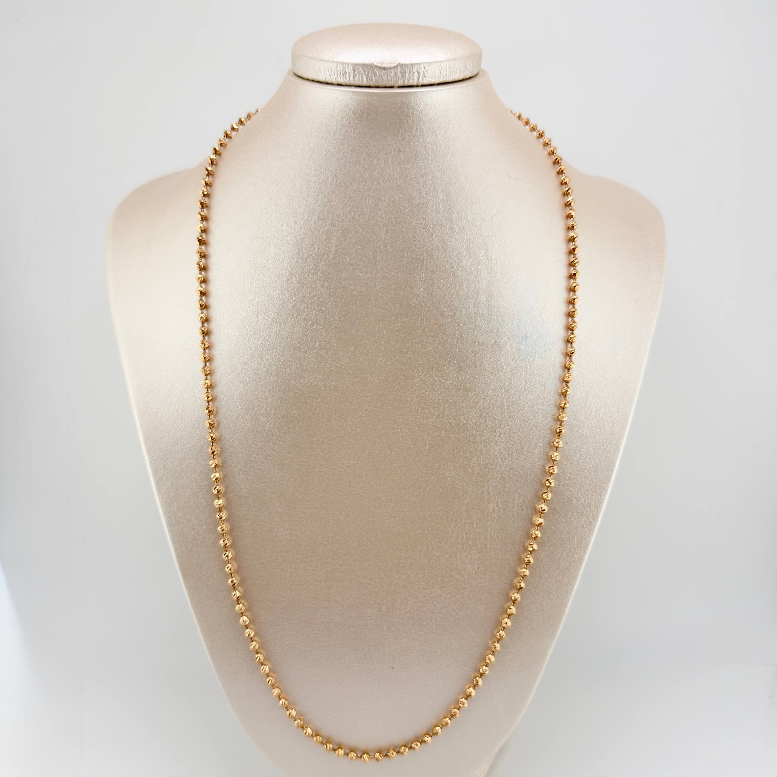 Cadena Militar 17.05gr / 60cm / 3mm Oro Rosa Nac.Esp. 18K