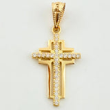 Dije Cruz Latina Superpuesta 1gr / 1.7cm / Oro Amarillo 18K ©