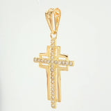 Dije Cruz Latina Superpuesta 1gr / 1.7cm / Oro Amarillo 18K ©