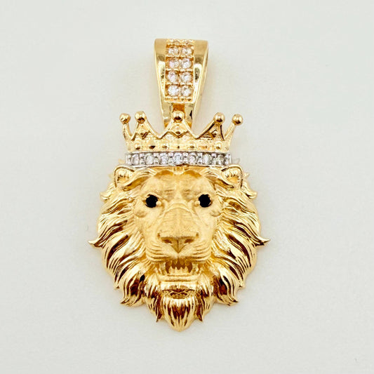 Dije León Corona 3.4gr / 2.8cm / Oro Amarillo 18K ©