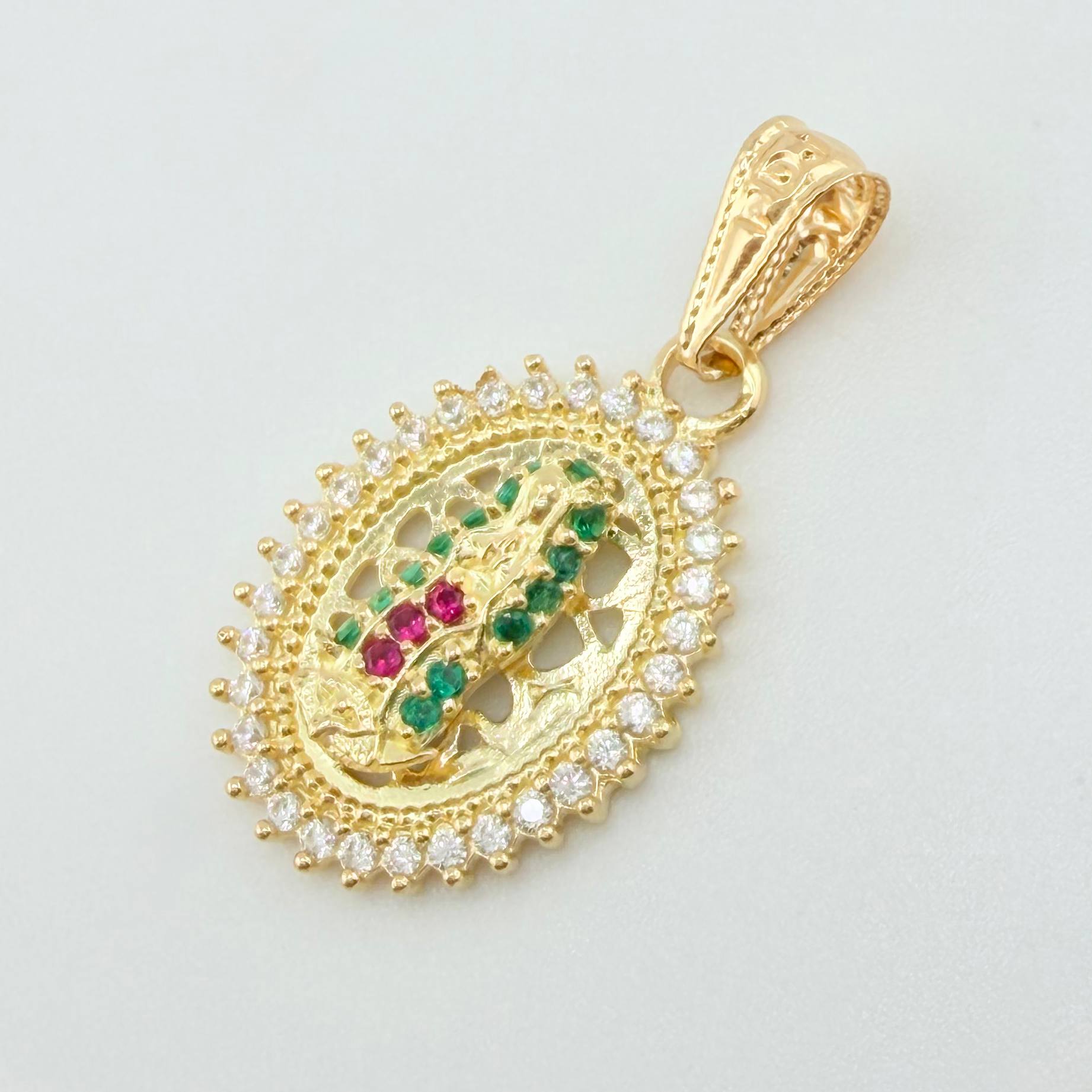 Dije Virgen Guadalupe 1.7gr / 2.3cm / Oro Amarillo 18K ©