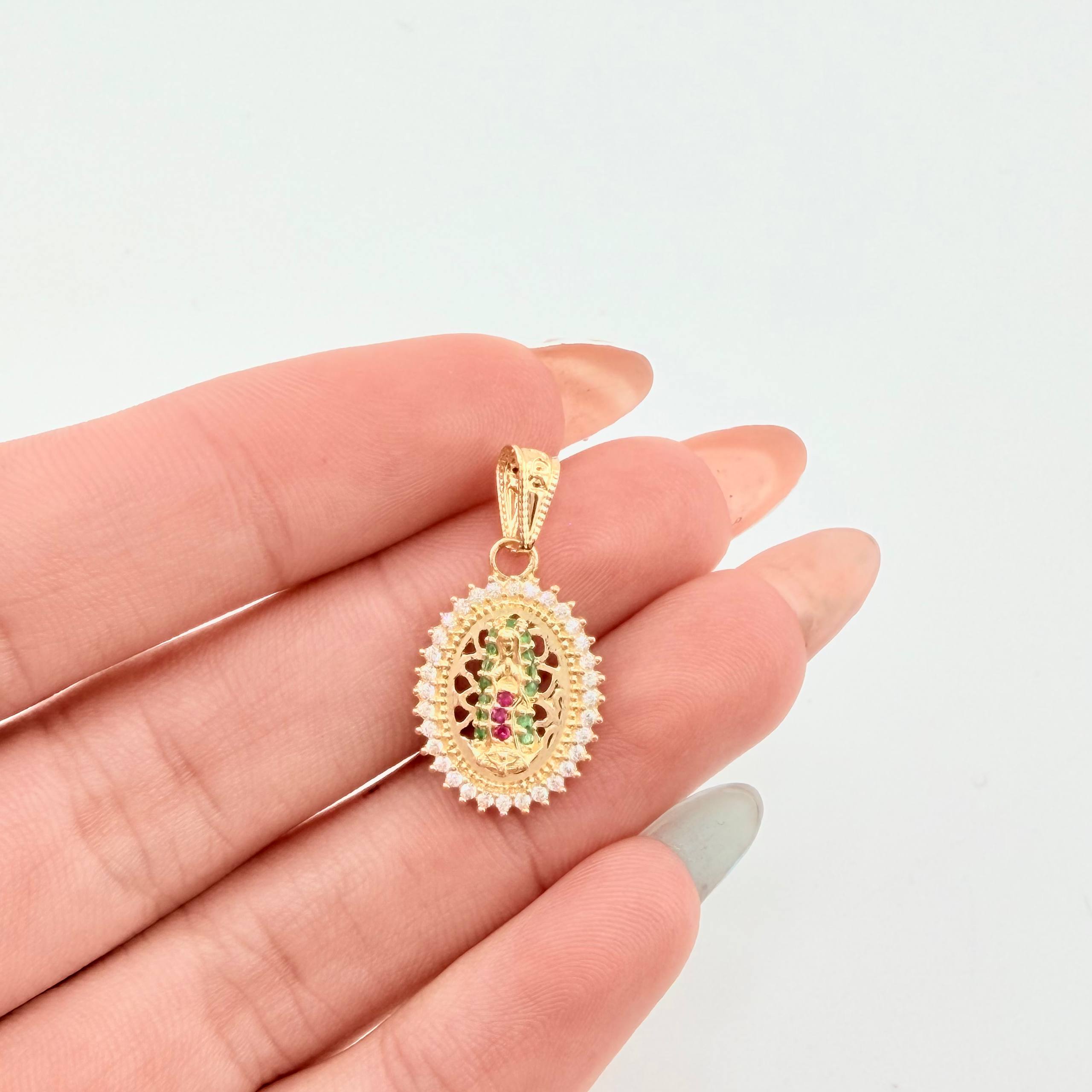 Dije Virgen Guadalupe 1.7gr / 2.3cm / Oro Amarillo 18K ©