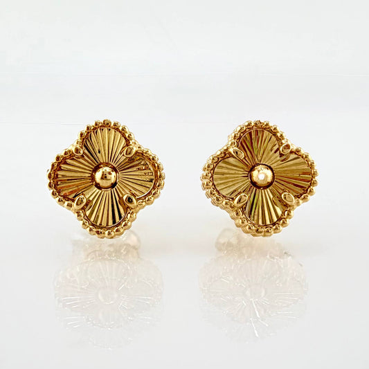 Topos Trebol Diamantado 2.5gr / 8.6mm Oro Amarillo Nac.Esp. 18K