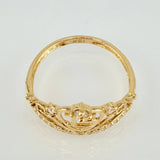 Anillo Tiara Quinces Corazón 2.05gr / T7 / Oro Amarillo 18K