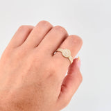 Anillo Tupido Circular 3.25gr / T7 3/4 / Oro Amarillo 18K