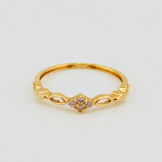 Anillo Nudo De Vida 1.25gr / T5 1/4 / Oro Amarillo 18K