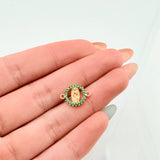 Herraje Virgen Guadalupe 0.65gr / 1.5cm / Oro Amarillo 18K