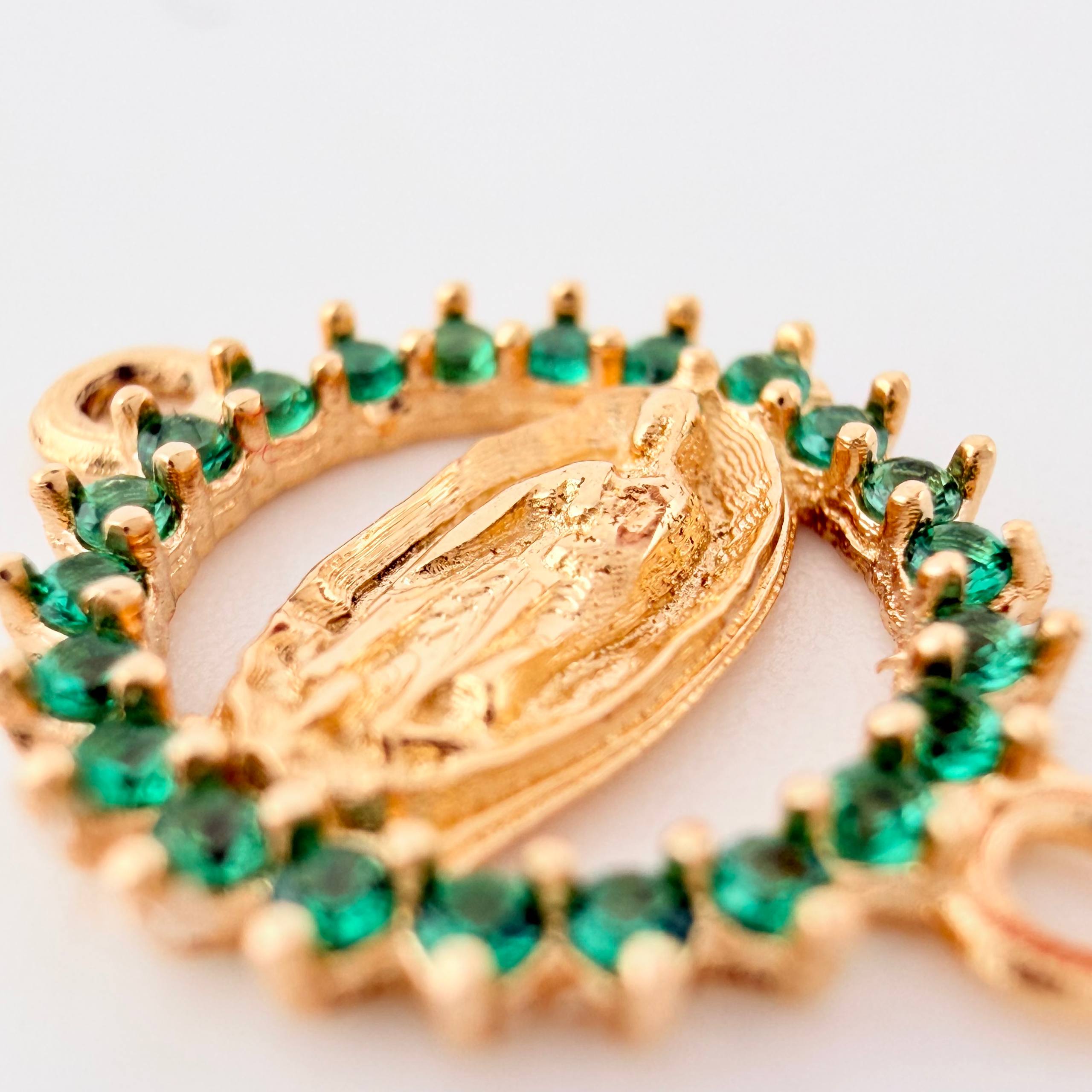 Herraje Virgen Guadalupe 1gr / 1.8cm / Oro Amarillo 18K ©