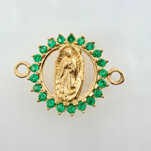 Herraje Virgen Guadalupe 1.1gr / 1.8cm / Oro Amarillo 18K