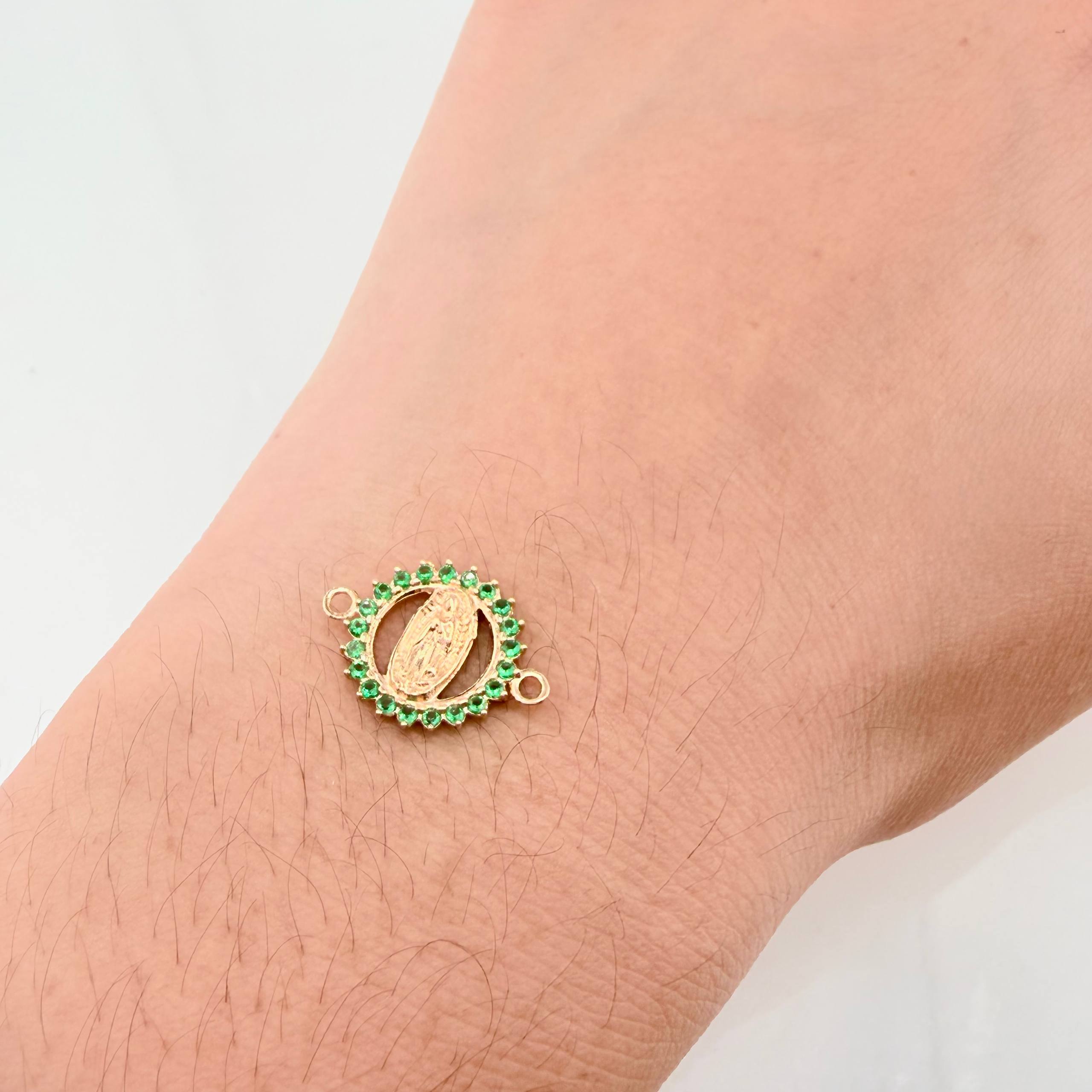 Herraje Virgen Guadalupe 1.1gr / 1.8cm / Oro Amarillo 18K