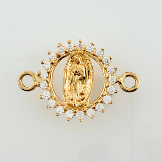 Herraje Virgen Guadalupe 1.05gr / 1.8cm / Oro Amarillo 18K