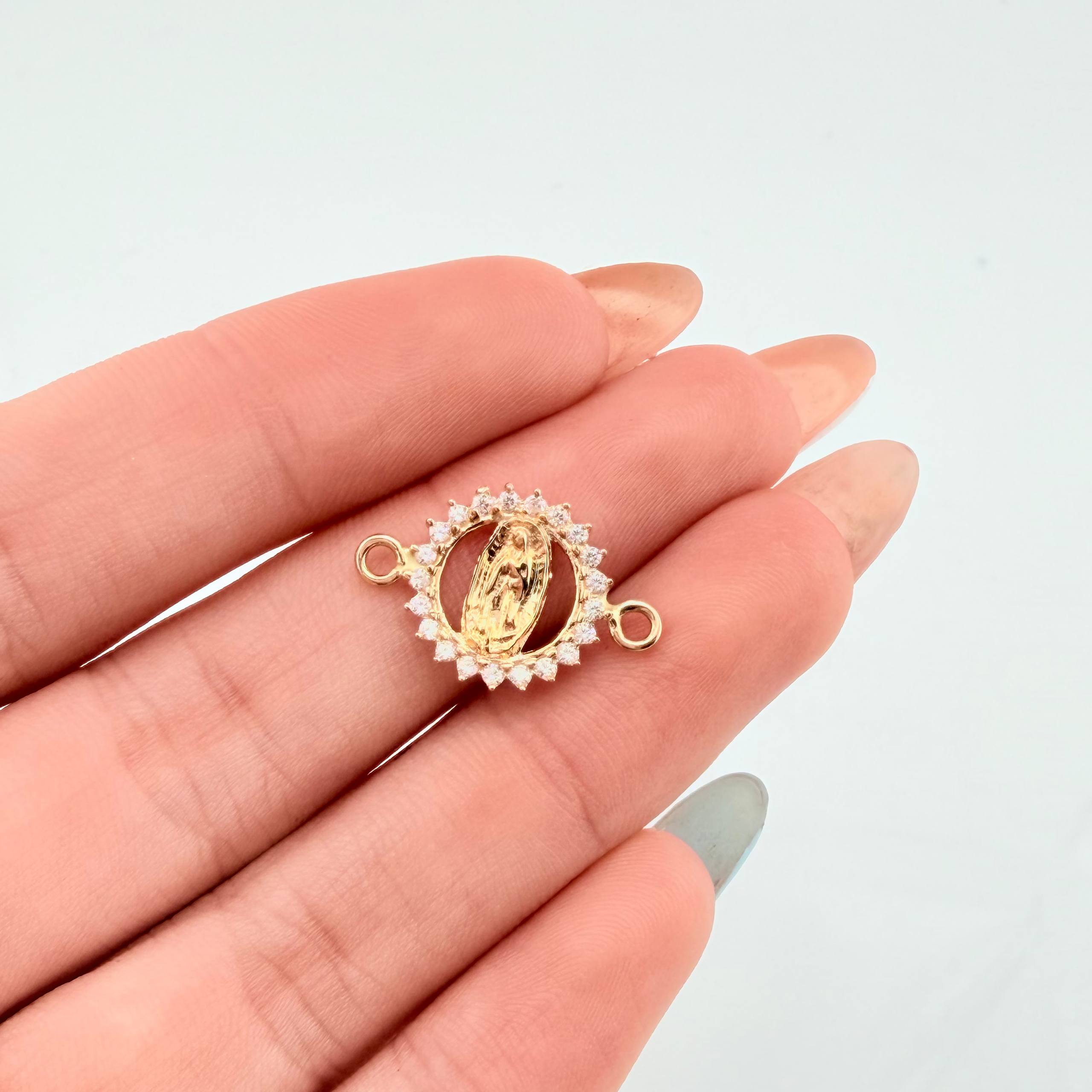 Herraje Virgen Guadalupe 0.95gr / 1.8cm / Oro Amarillo 18K