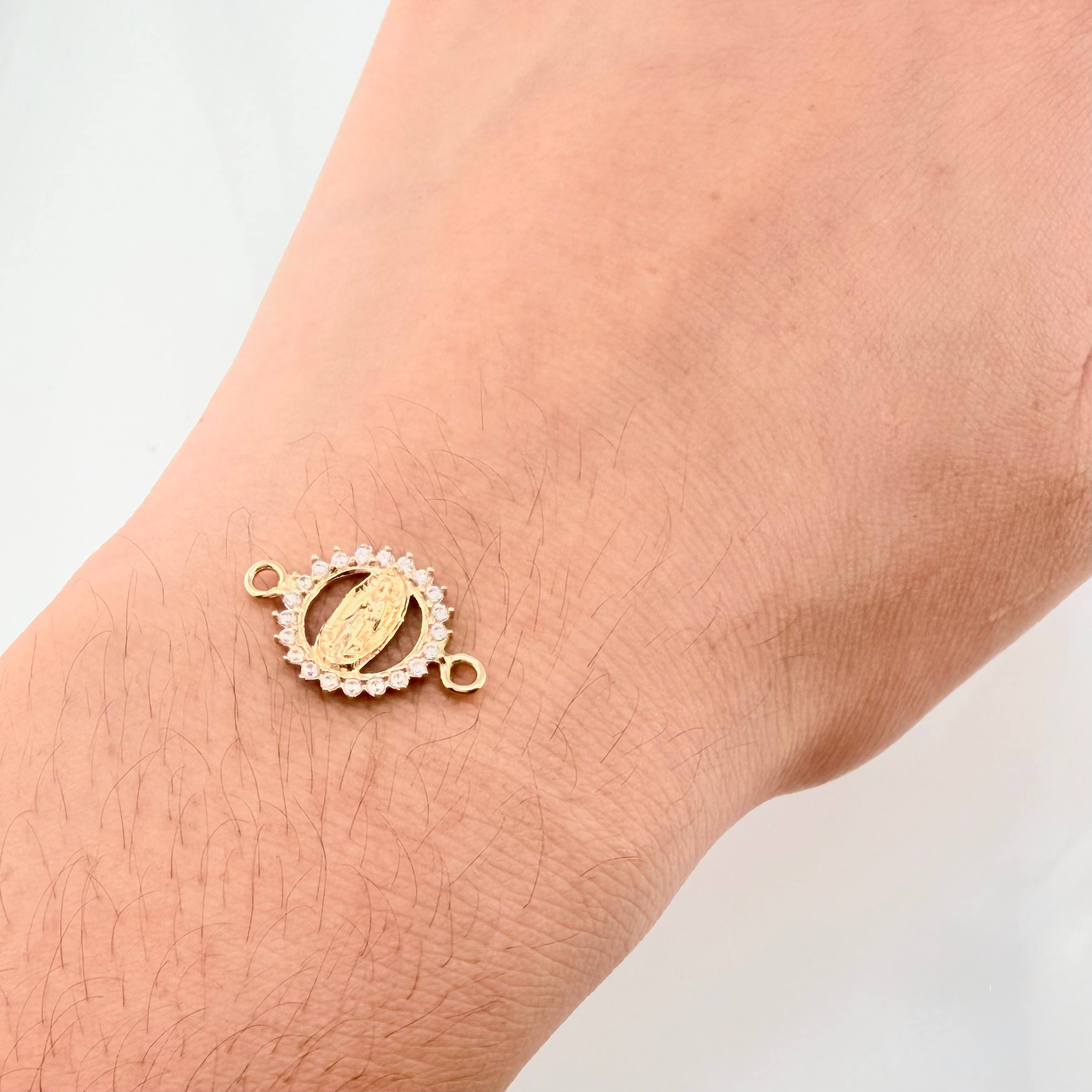 Herraje Virgen Guadalupe 1.05gr / 1.8cm / Oro Amarillo 18K