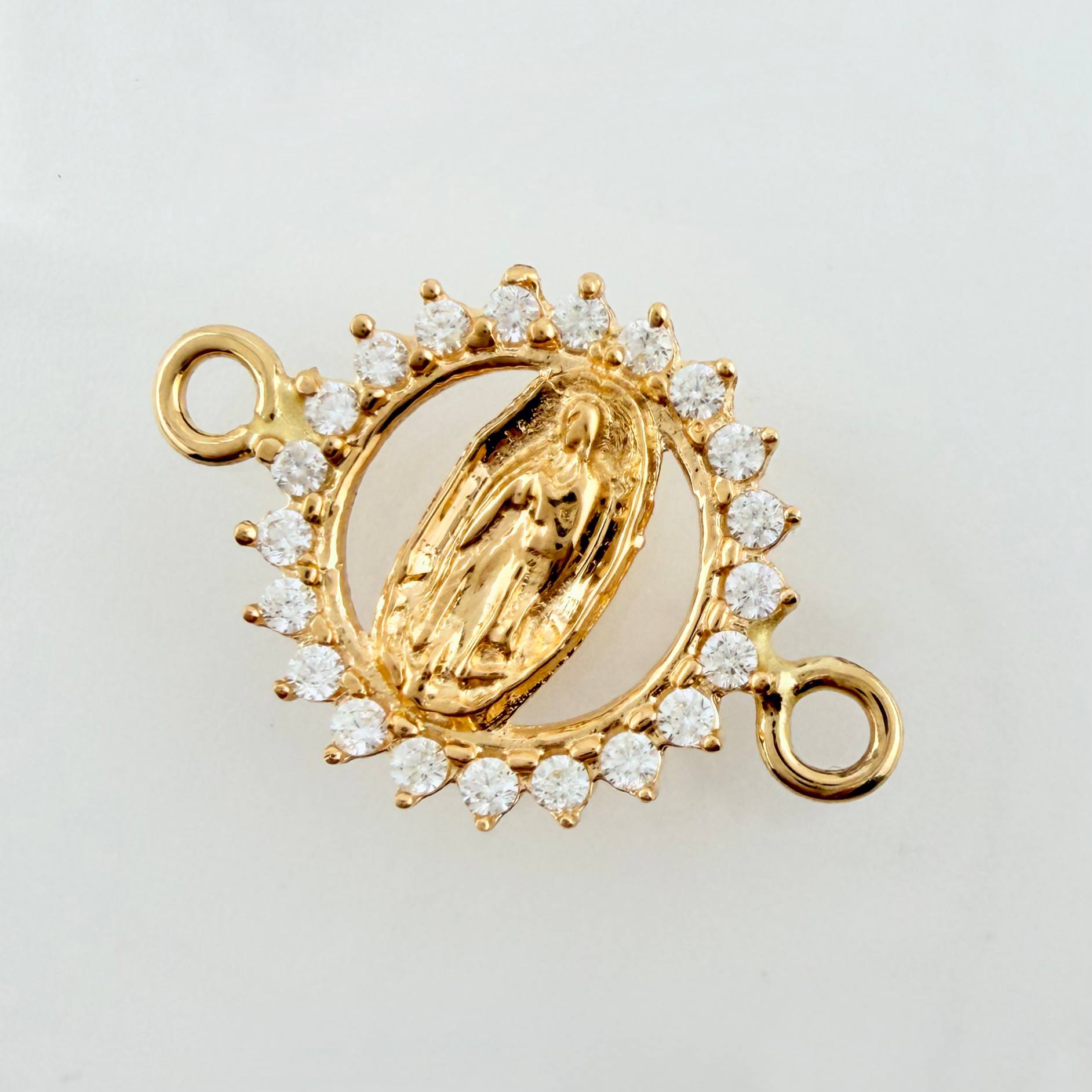 Herraje Virgen Guadalupe 0.95gr / 1.8cm / Oro Amarillo 18K