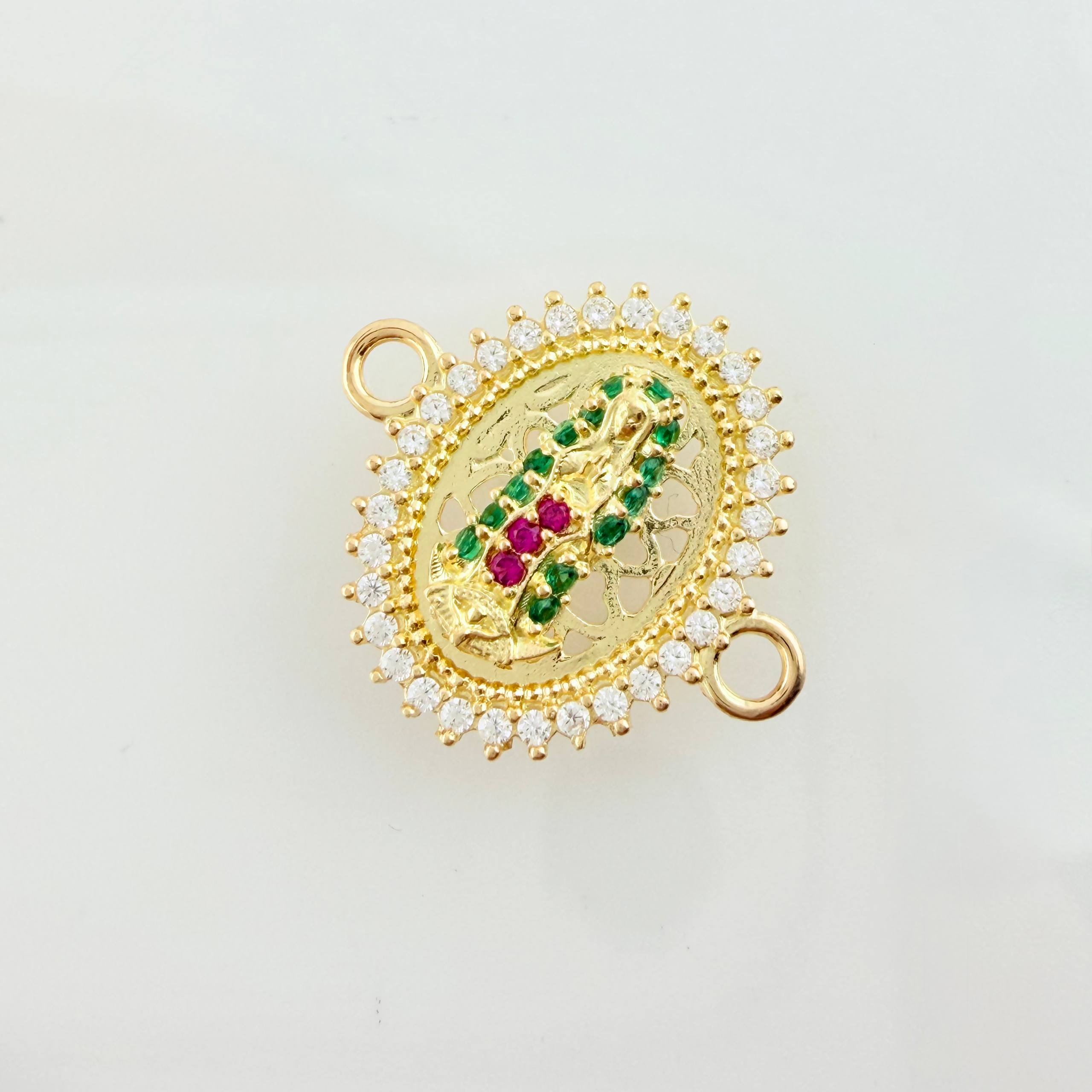 Herraje Virgen Guadalupe 1.65gr / 1.8cm / Oro Amarillo 18K ©