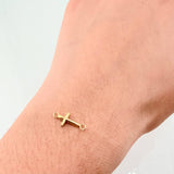 Herraje Cruz 0.2gr / 1.5cm / Oro Amarillo 18K ©