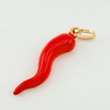 Dije Chile Jalapeño 1.3gr / 3.3cm / Oro Amarillo +4 18K *