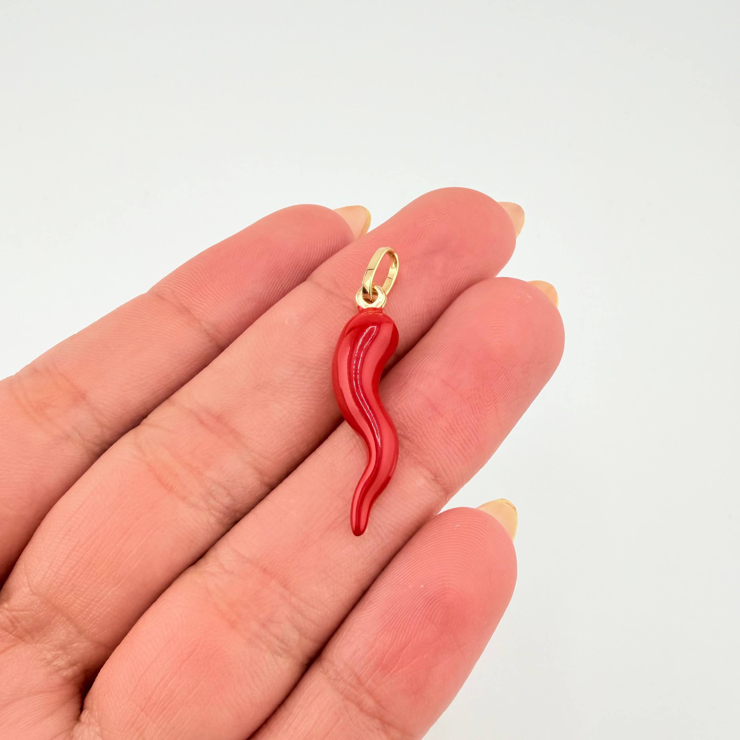 Dije Chile Jalapeño 1.3gr / 3.3cm / Oro Amarillo +4 18K *