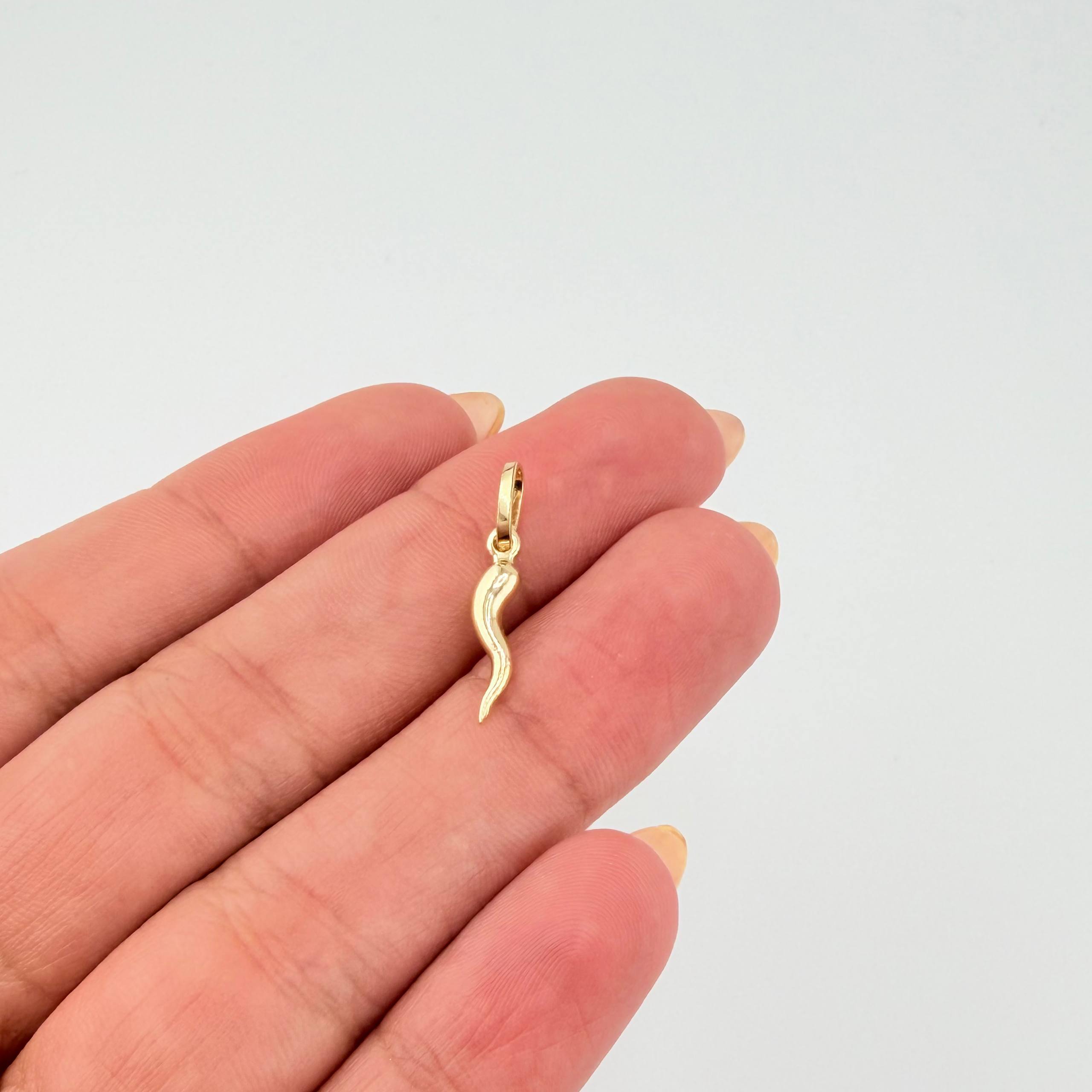 Dije Chile Jalapeño 0.4gr / 2cm / Oro Amarillo +4 18K *