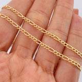 Cadena Figaro 2.35gr / 50.5cm / Oro Amarillo +1 18K $