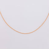 Cadena Aro Seguido 1.3 g / 50.3 cm / 0.8 mm Oro Rosa 18K