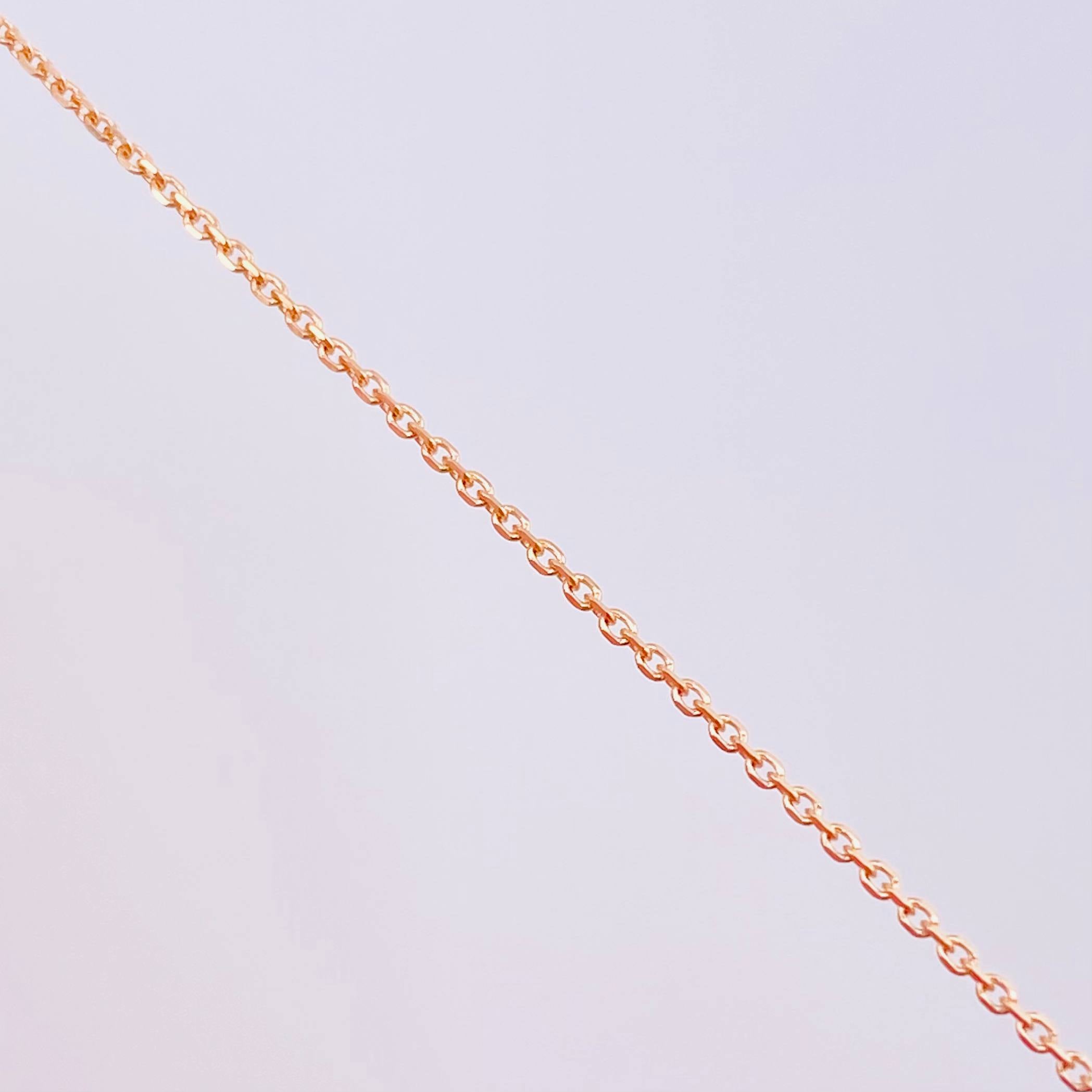 Cadena Aro Seguido 1.05 g / 40.2 cm / 0.8 mm Oro Rosa 18K