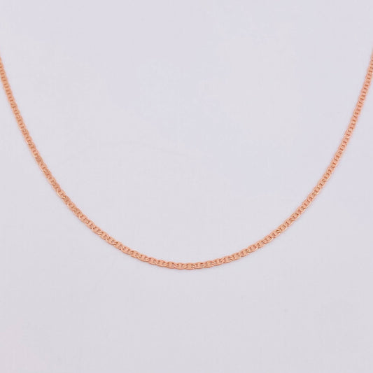 Cadena Escalera Plana 1.05 g / 40.3 cm / 1 mm Oro Rosa 18K
