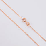 Cadena Escalera Plana 1.1 g / 40.3 cm / 1 mm Oro Rosa 18K