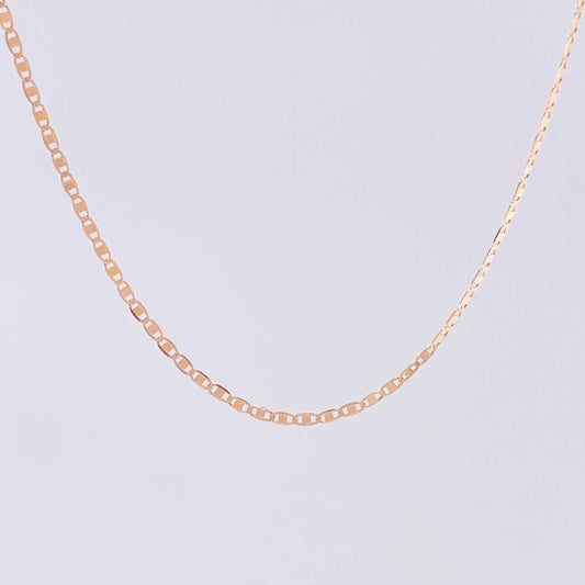 Cadena Escalera Plana 1.3 g / 40.3 cm / 1.3 mm Oro Rosa 18K