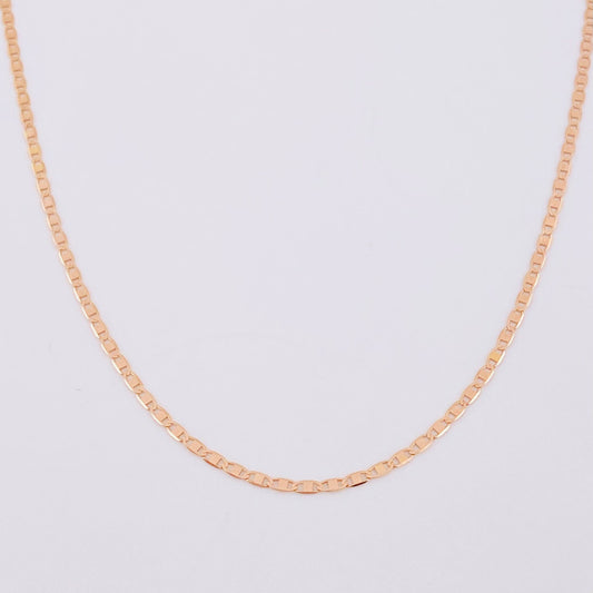 Cadena Escalera Plana 1.3 g / 40 cm / 1.4 mm Oro Rosa 18K