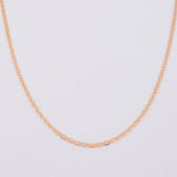 Cadena Escalera Plana 1.3 g / 40.3 cm / 1.3 mm Oro Rosa 18K